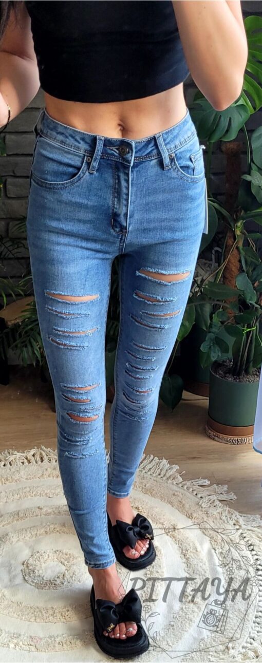 Spodnie damskie jeansowe