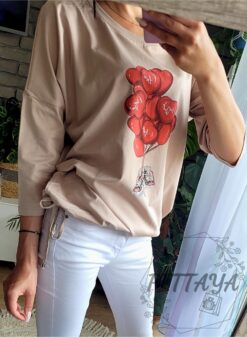 Bluzka damska ze ściągaczem 1