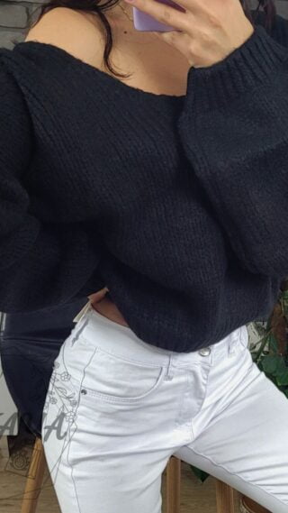 Sweter damski krótki 5