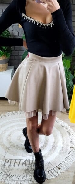 Spódniczka skórzana