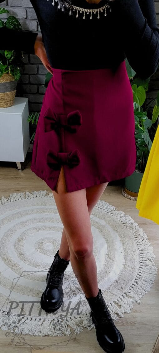 Spódniczko-spodenki z kokardkami