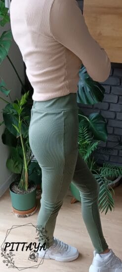 Legginsy prążkowane 1